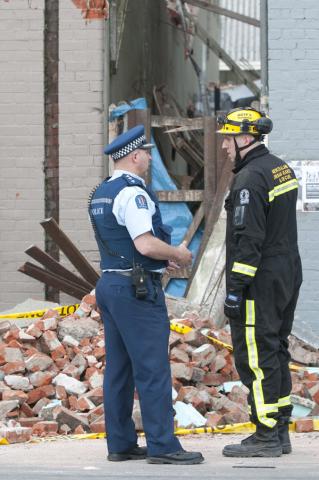 NZ Police involved in Christchurch earthquake